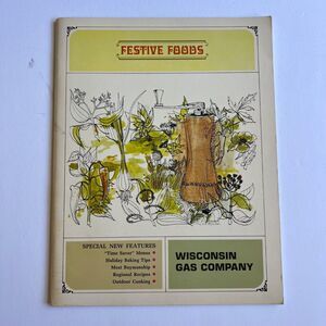 Vintage 1967 Cookbook Festive Foods Paperback with Staple Binding